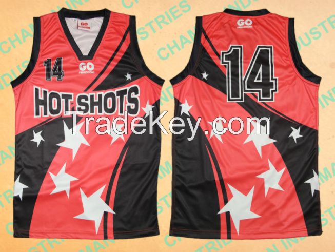 Sublimated basketball uniform