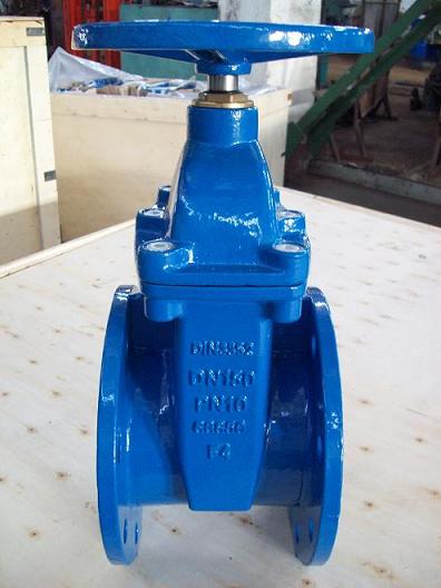 (DIN) Ductile iron resilient seat NRS gate valve