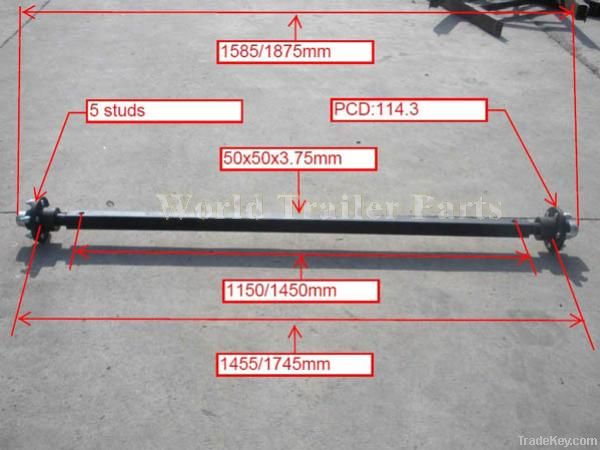 Tube axle