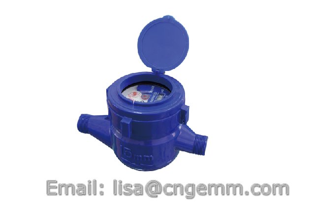 Rotary -vane Wet-dial Plastic Liquid-sealed  Water Meter LXSG-15E-25E
