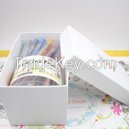 40 colors gel pen set with gift box