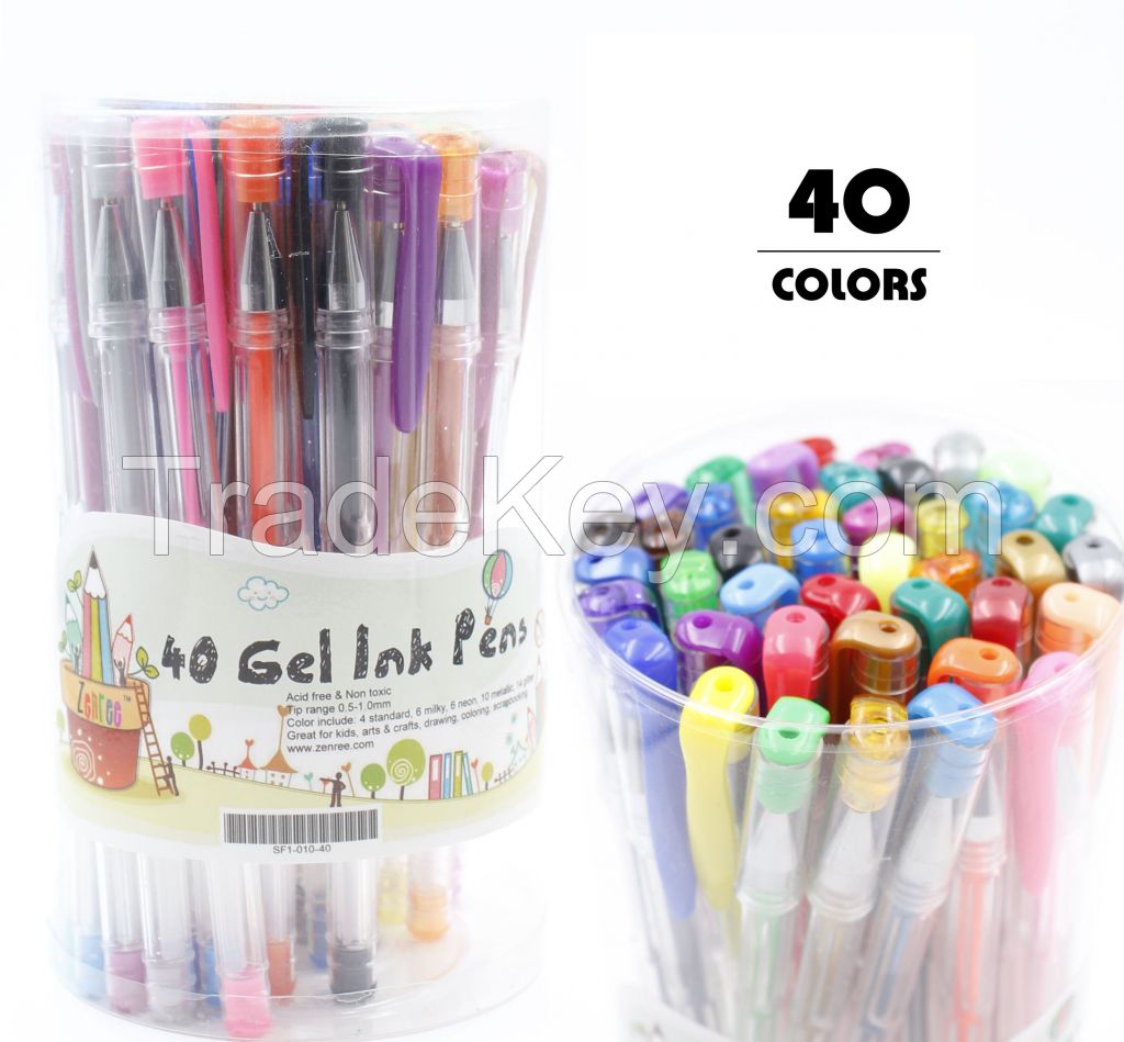 40 colors gel pen set