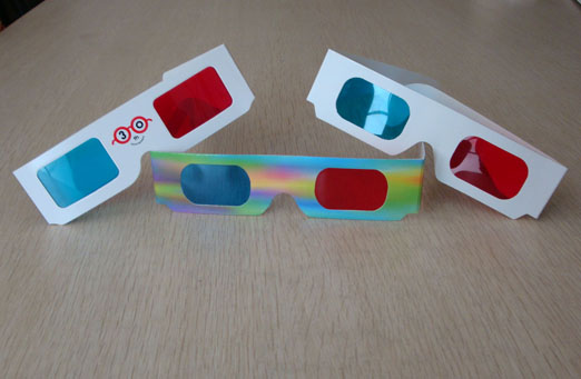3D paper glasses