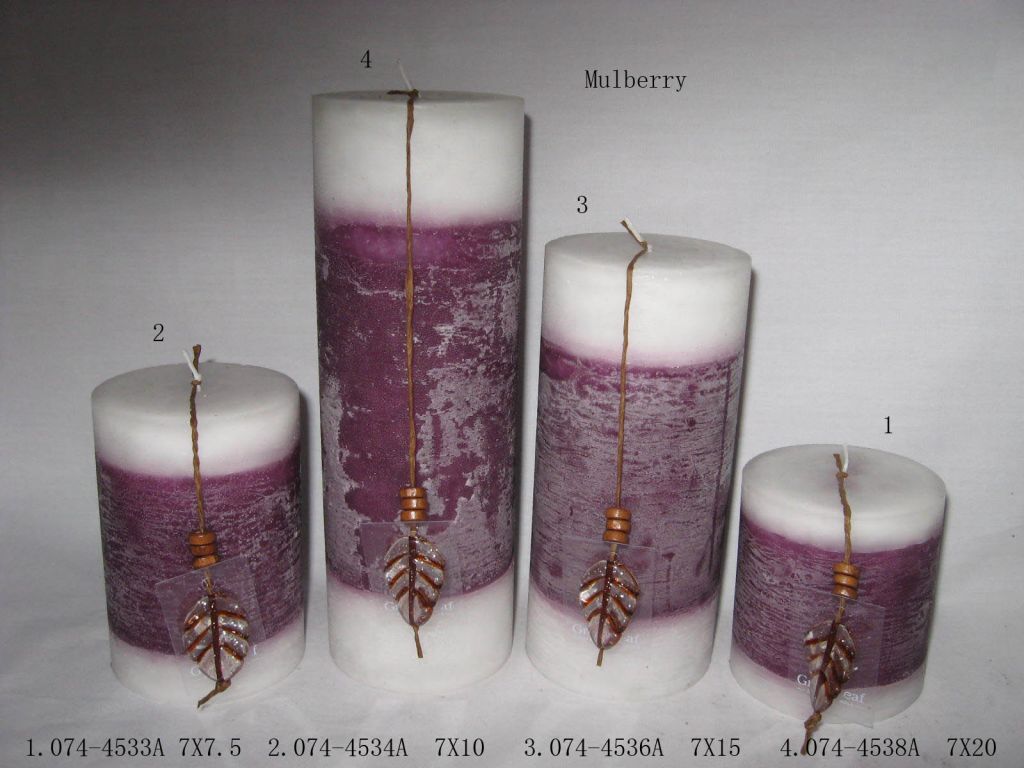 Melburry aromatherapy pillar candle home decoration crafts