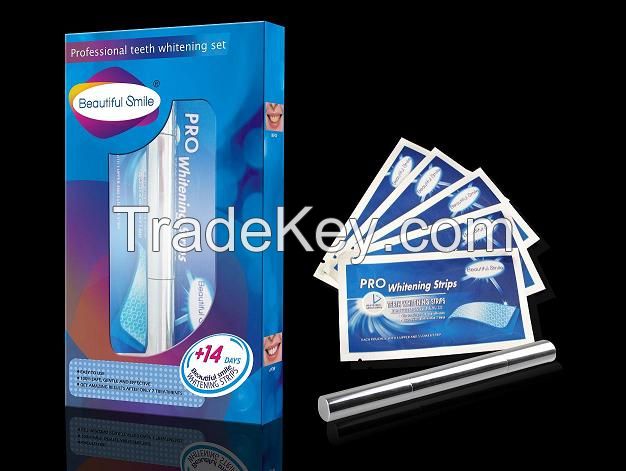 non peroxide or peroxude private lable OEM teeth whitening strips