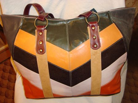 leather handbag