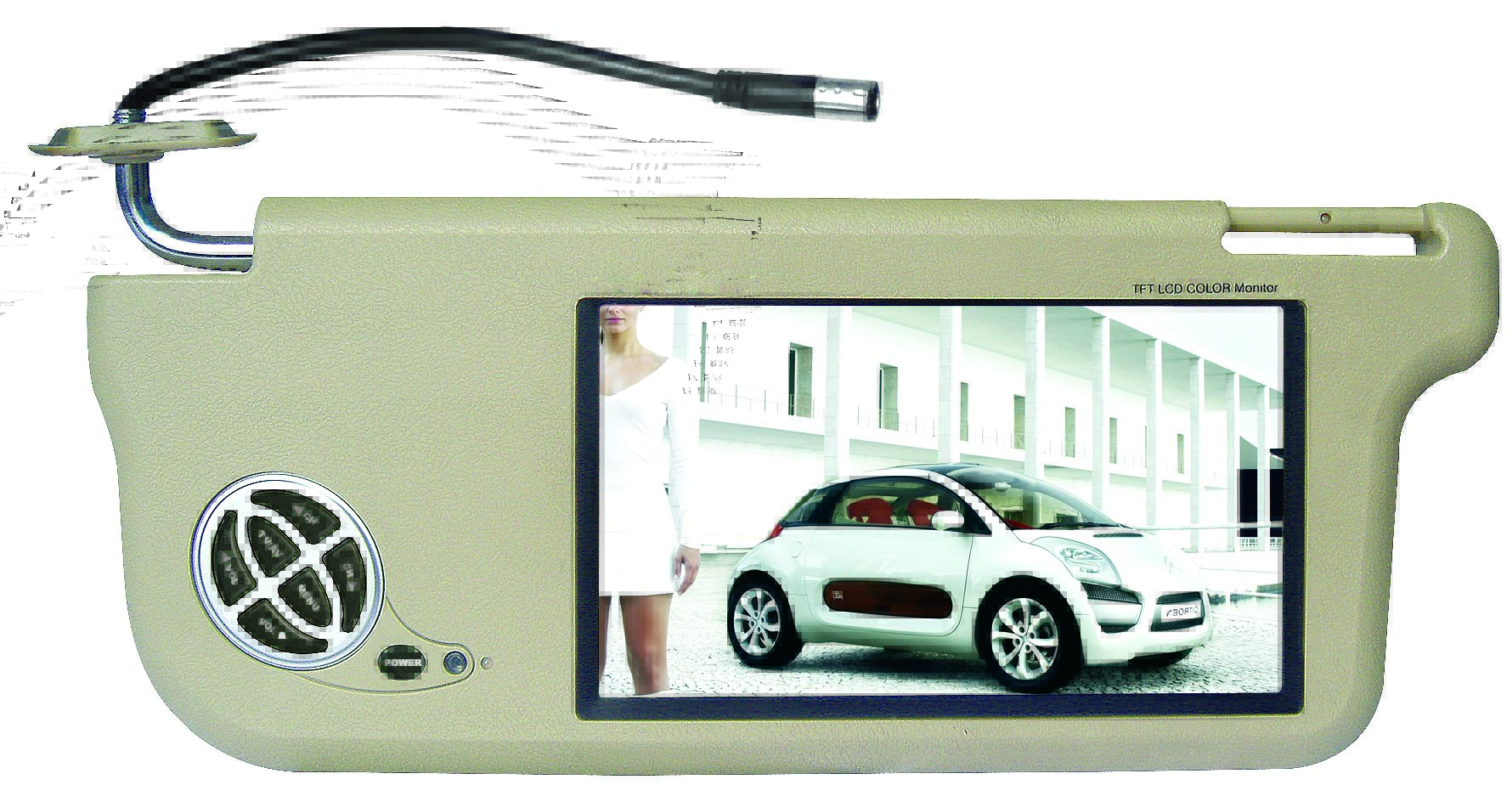 7 inch Car Sun Visor TFT LCD monitor( with TV)