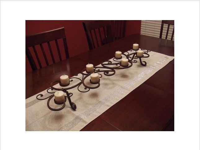 table iron candlestick