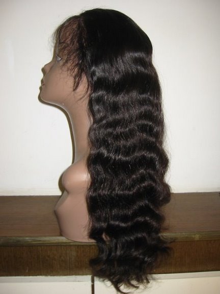 100%human hair full lace wig