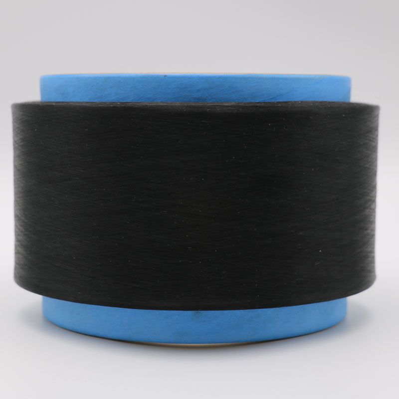 black conductive carbon inside nylon fiber filaments 20D/3F ring cross section for Anti-Static yarn/ESD fabrics/garment-XTAA016