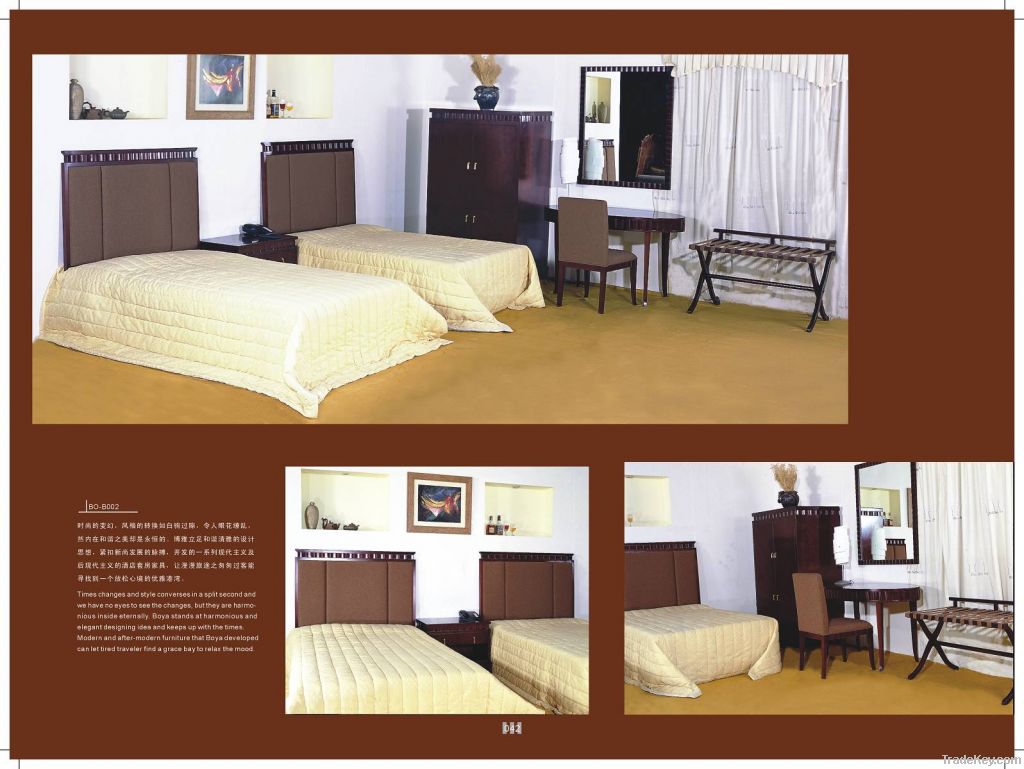 Hotel Furniture, Bedroom Furniture, Headboard, Mattress, Luggage Rack, Desk