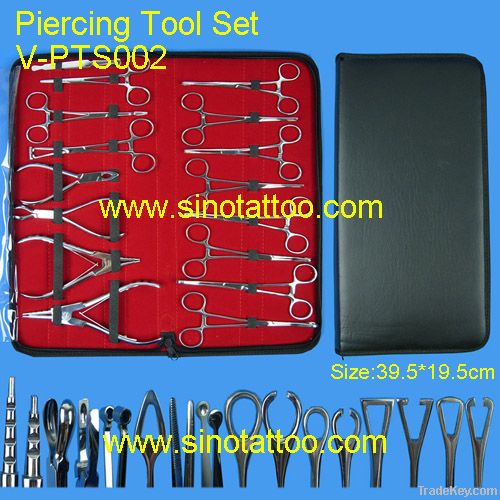Stainless Steel Body Piercing Tool Kit, Piercing Tattoo Kits