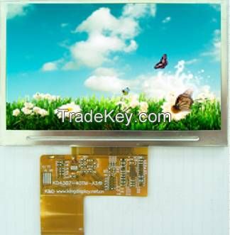 4.3inch TFT color display with resistive touch panel