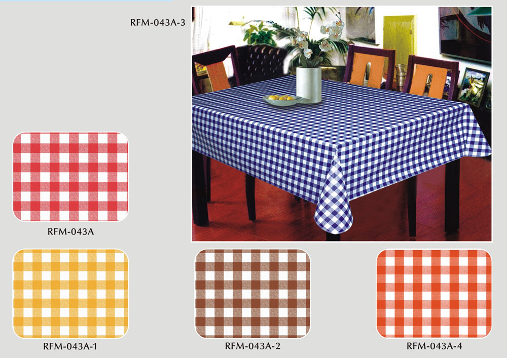 table cloth with nonwoven backing