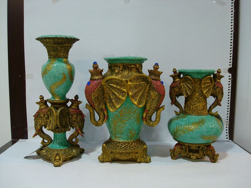 polyresin, vase, home decoration, animal figure