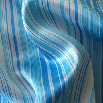 polyester printed stretch satiin fabric