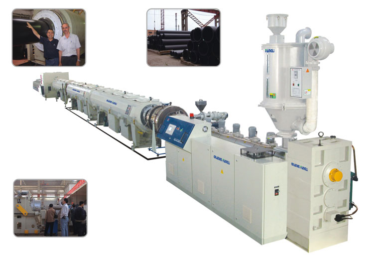 PE pipe extrusion line