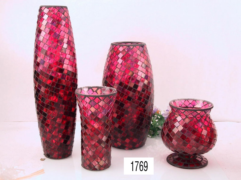 Mosaic Art Glassware  Vase