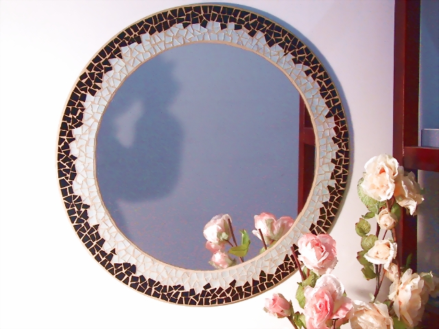 mosaic art glassware - mirror