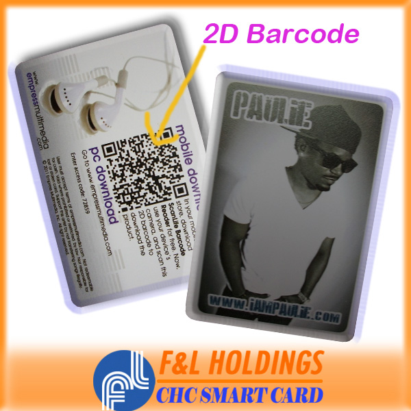 Pvc 2d Barcode Card