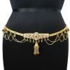 Traditional Gold Tone Wedding Kamar Bandh Indian Bridal Waist Belt Jewelry