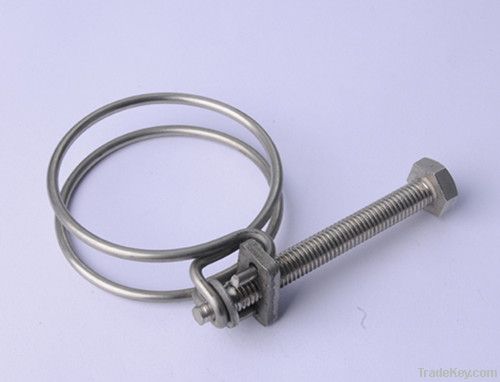 double wires  hose clamp