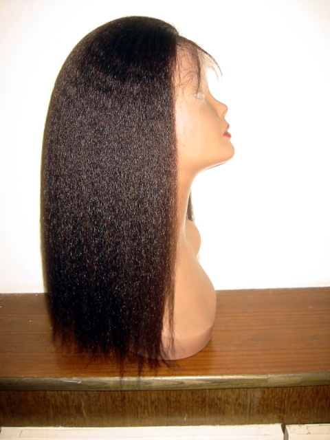 100% remy human hair front lace wig