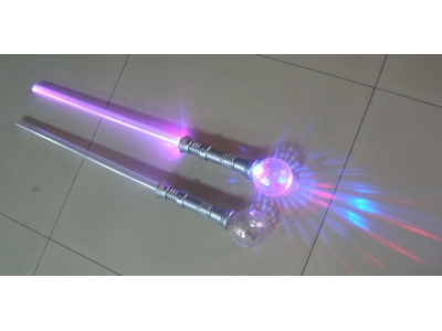 Flashing Strobing Sword with Disco Ball