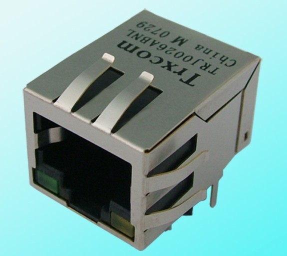 rj45 connector with 10/100/100 lan transformer