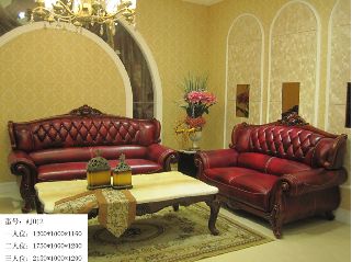 modern genuine leather sofa AJ008 chesterfield sofa