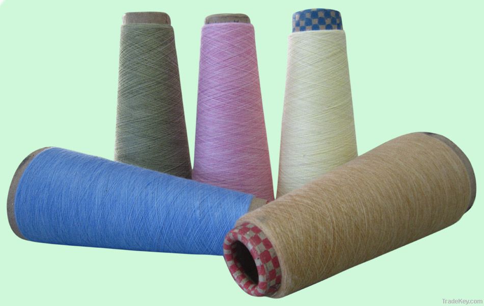 Milk fibre blended yarn
