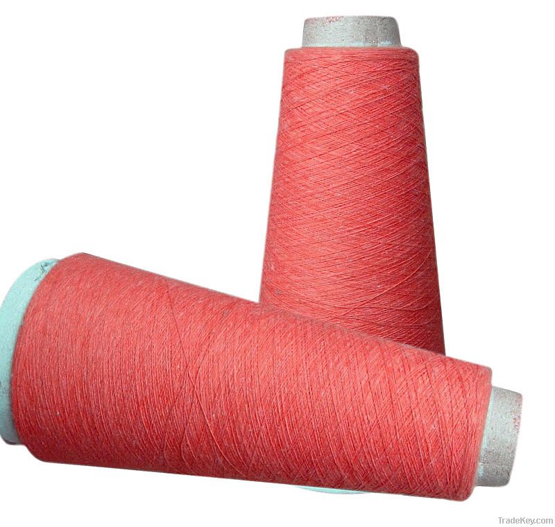 Electroconductive fiber yarn