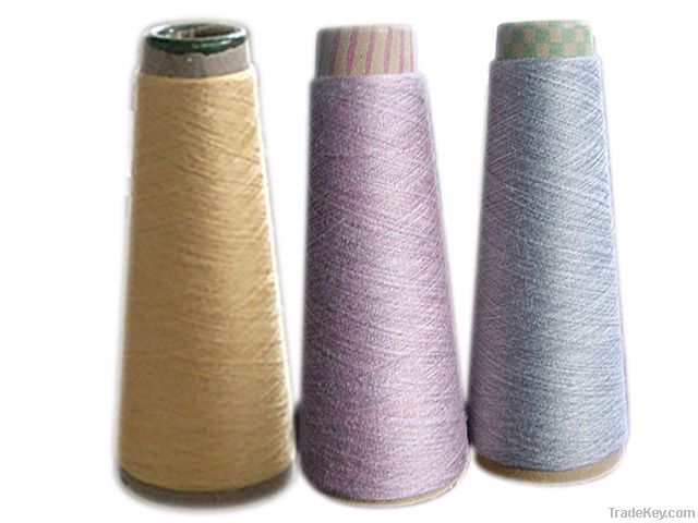 Cotton wool blended yarn