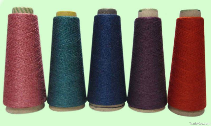 Cotton bamboo fibre blended yarn