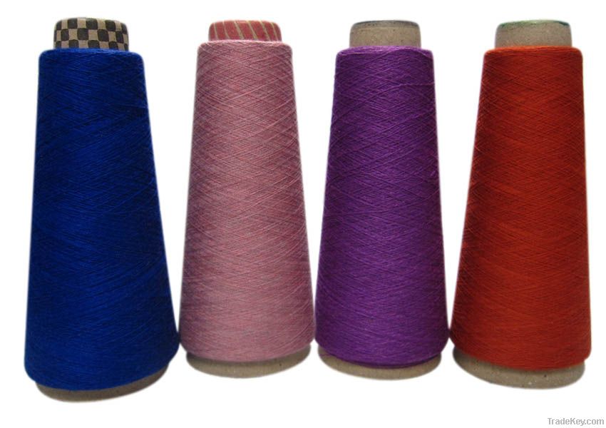 Viscose nylon linen blended yarn