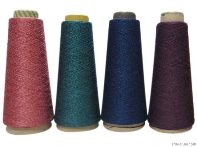 Cotton viscose nylon bamboo fibre blended yarn