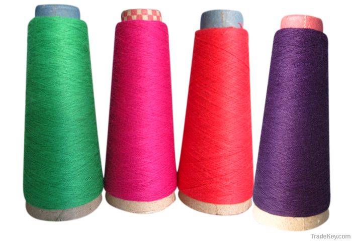 Cotton viscose nylon bamboo fibre blended yarn
