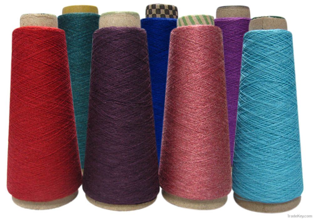 Cotton cashmere blended yarn