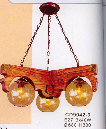 wooden lamp pendant lamp iron lamp decorate lamp1