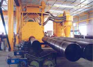 steel pipe blasting machine