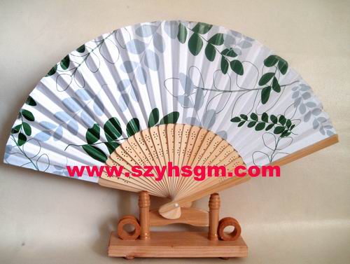 Bamboo paper fan