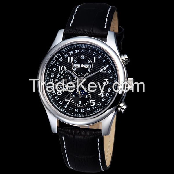 2015 hot selling autometic stainless steel case mens watch made in china