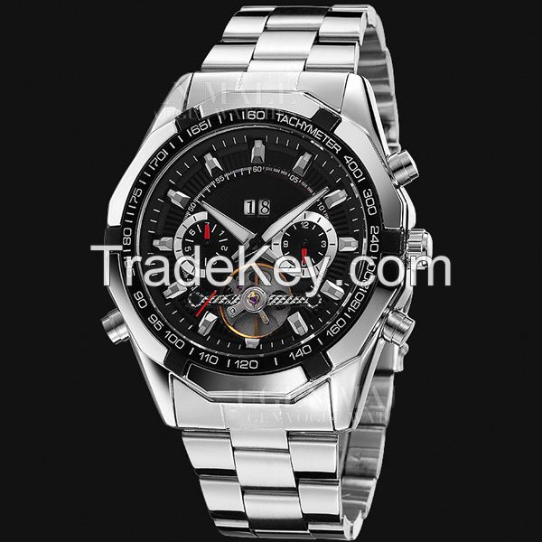 2015 hot selling autometic stainless steel case mens watch made in china