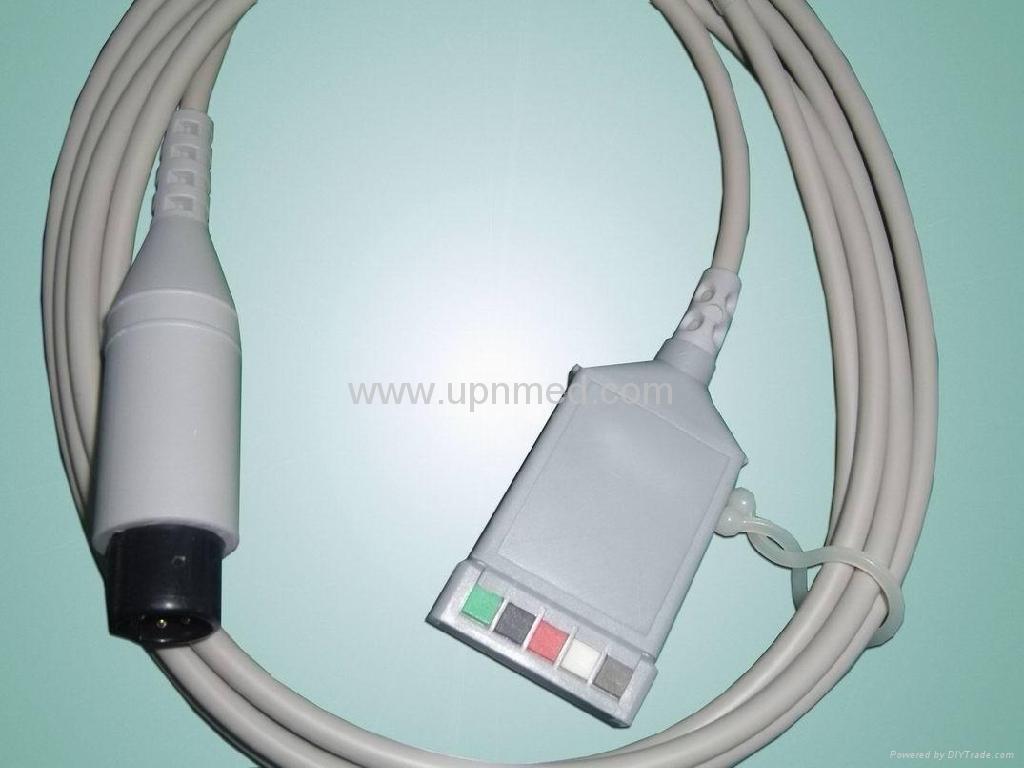 GE Pro1000 5-lead ECG Trunk Cable