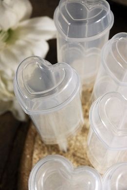 heart shape push up cake pop containers