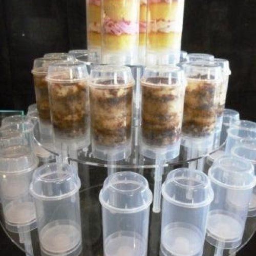 acrylic push up cake pops containers stand displayer