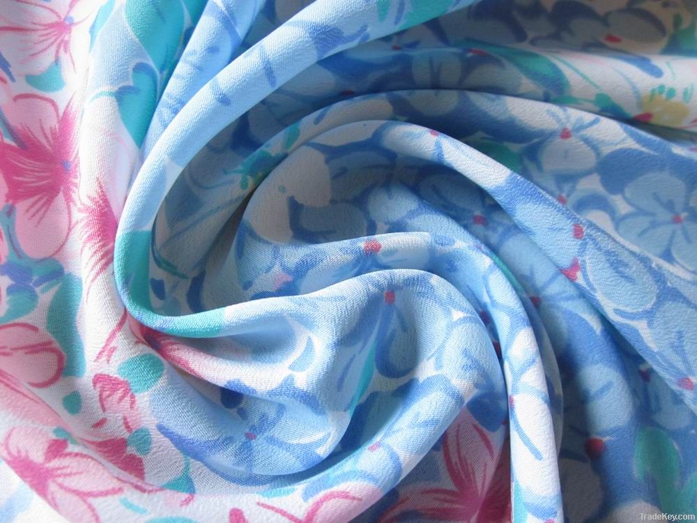 Polyester CDC fabric/poly crepe de chine fabric/lining CDC fabric