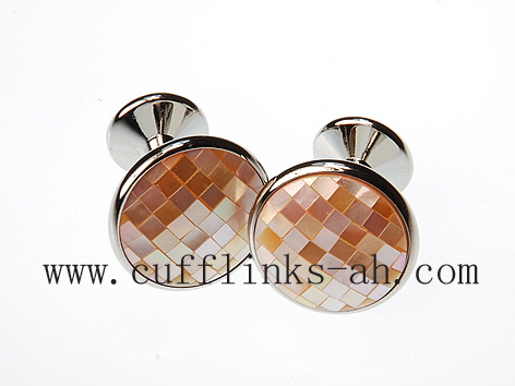 Round Shell Cufflinks