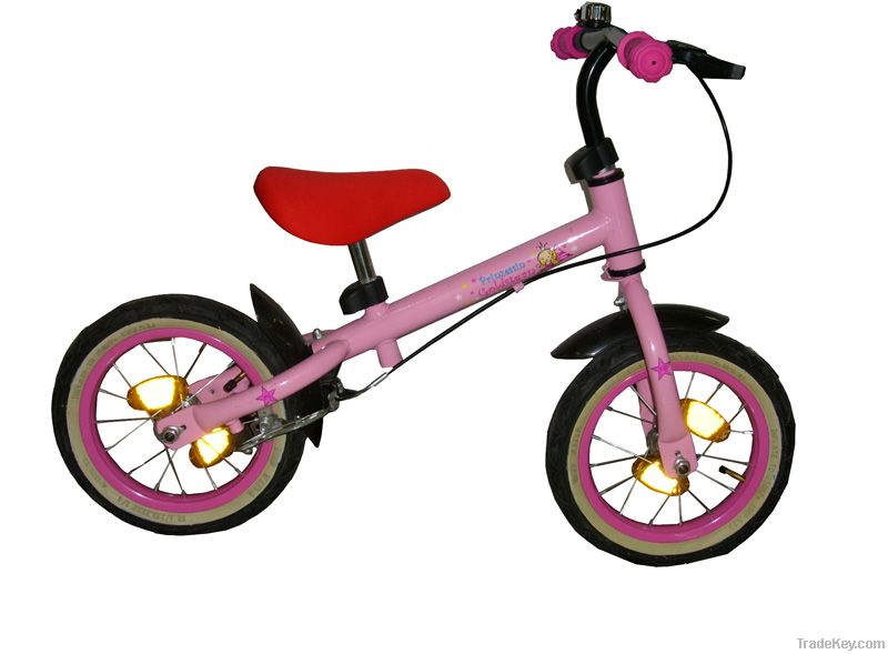 12"Pink walking bike/Running bicycle