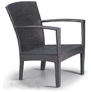 PE rattan woven dining chair